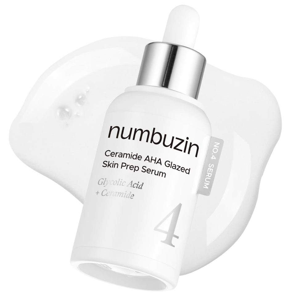 Numbuzin No.4 serum glides on skin for glazed-skin glow and smooth texture.
