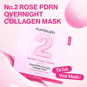 Numbuzin Rose PDRN overnight mask for radiant glow