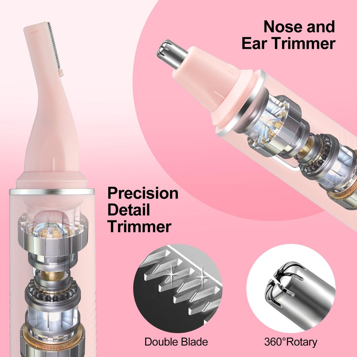 NUMIFUN dual-edge blade closeup for precise, comfortable hair removal
