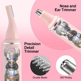 NUMIFUN dual-edge blade closeup for precise, comfortable hair removal