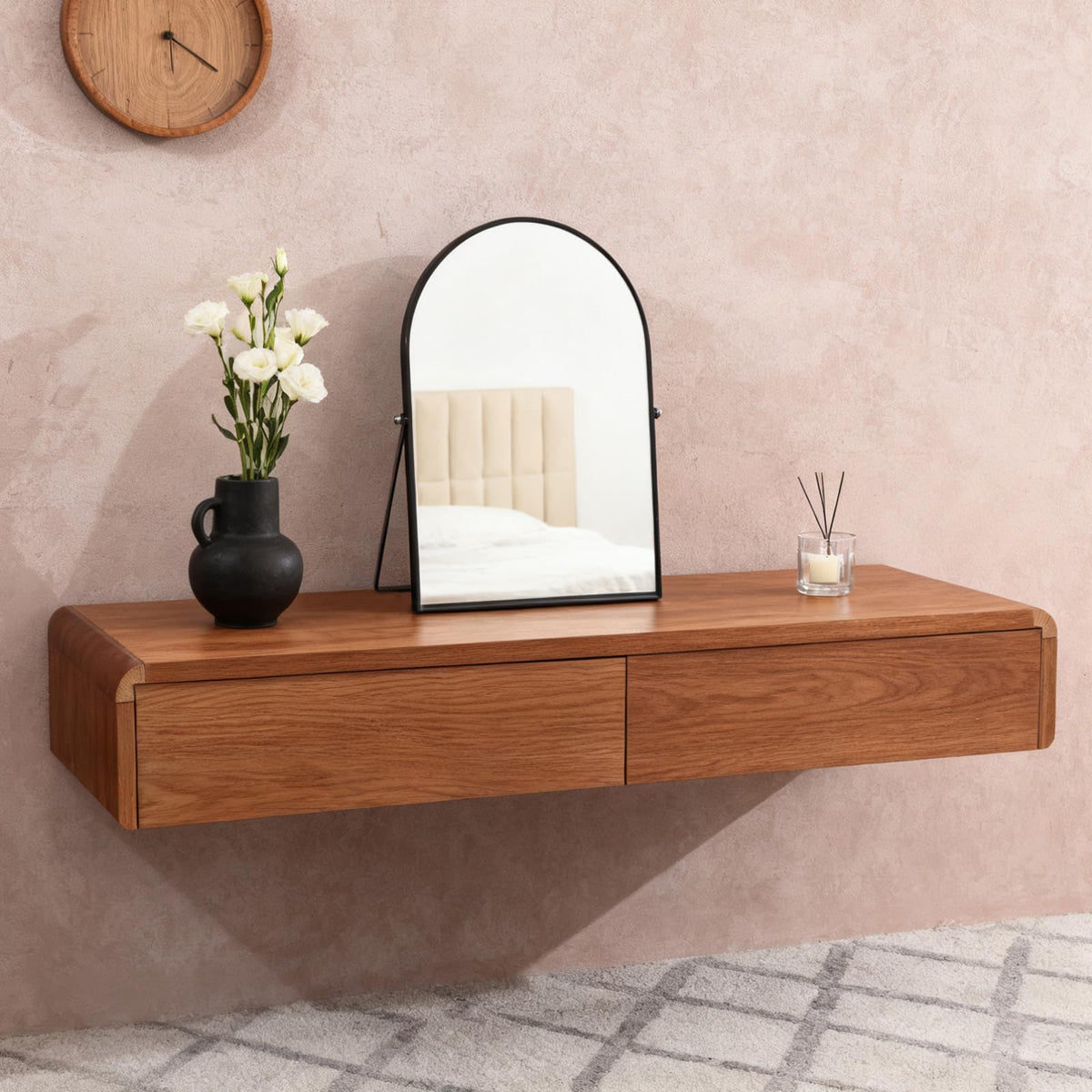 Numjeg 12x9 inch vertical mirror ideal on countertops