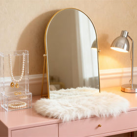 Numjeg portable tabletop vanity mirror ideal for compact spaces