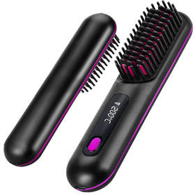 NUMOYA Go Brush Pro blue compact design enables quick on-the-go styling.