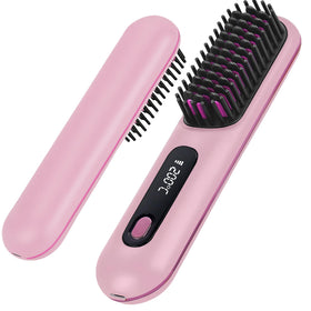 NUMOYA Go Brush Pro heat plates close-up for quick morning styling.