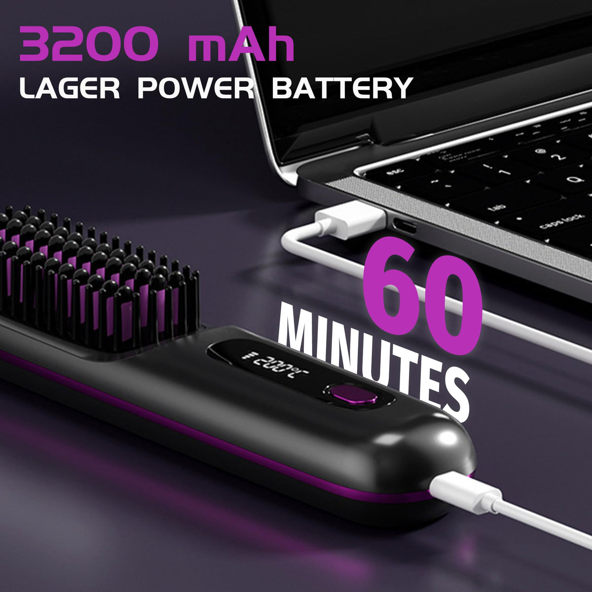 NUMOYA Go Brush Pro travel case-ready design keeps things organized.