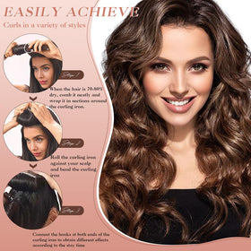 Nunflue silk scarf included for secure overnight curling