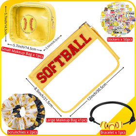 Nunubeo softball gift bracelet completes the sporty set.