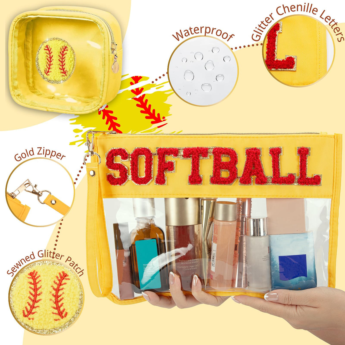 Nunubeo softball gift hair scrunchies add color for workouts and routines.