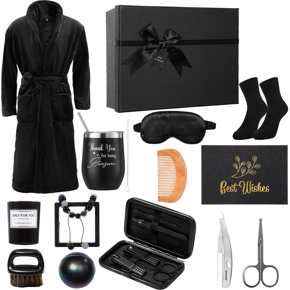 Nuogo 15-piece gift set in a sleek black box for easy gifting.