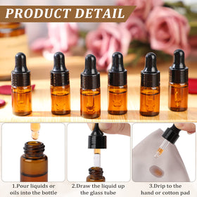 Nuogo 3 ml travel bottle with dropper in hand demonstrating compact size