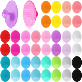 Nuogo 40-pack face cleansing brushes in multiple colors for everyday cleansing.