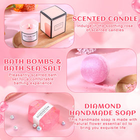 Nuogo bath salt and bath bomb for spa-like baths