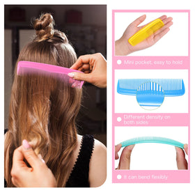 Nuogo compact hair brush with comfortable grip for travel
