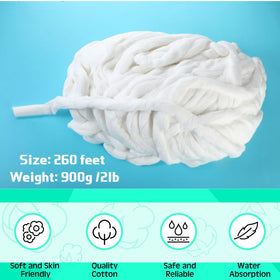 Nuogo cotton coil for hair perm, soft and skin-friendly.