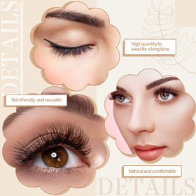 Nuogo easy-apply lashes save time with built-in adhesive.