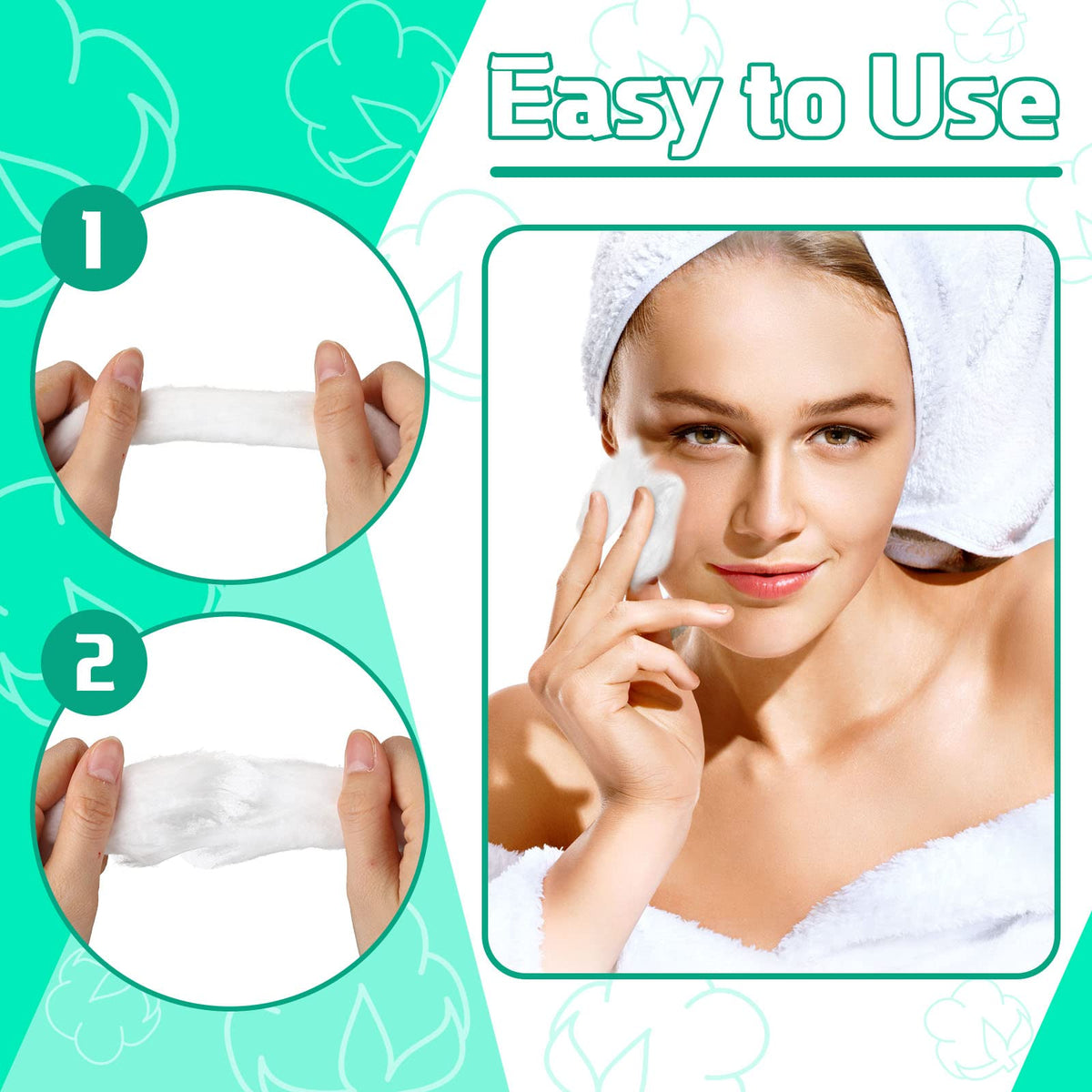 Nuogo easy-tear cotton coil for quick salon use.