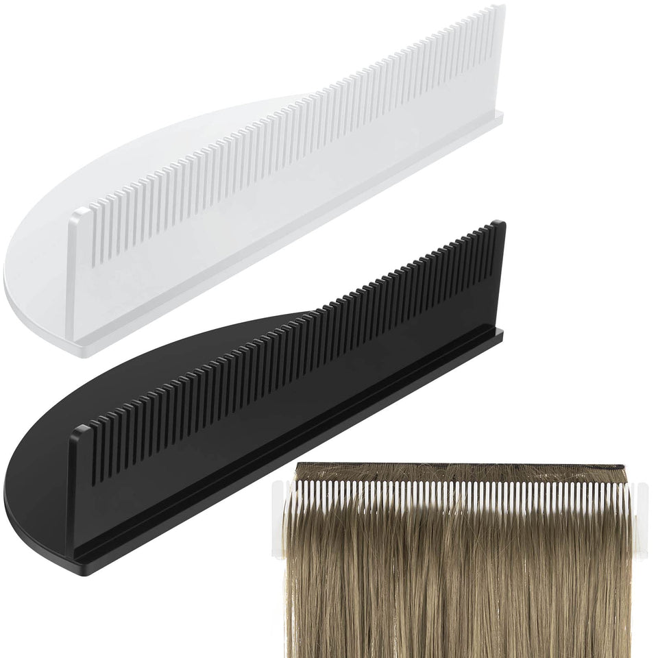 Nuogo black hair extension holder for organized display and quick sorting.
