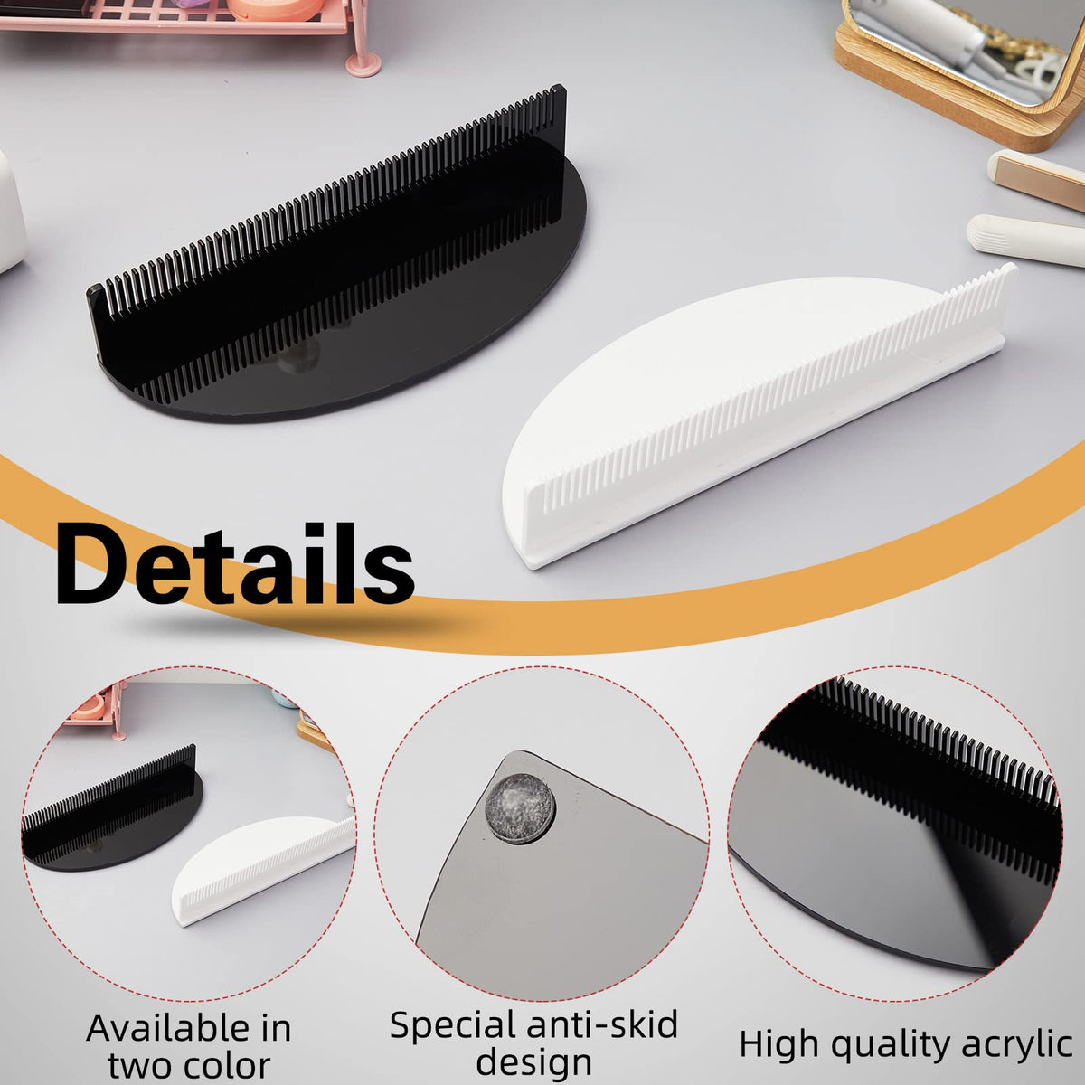 Nuogo white hair extension holder for tidy wig organization and access.