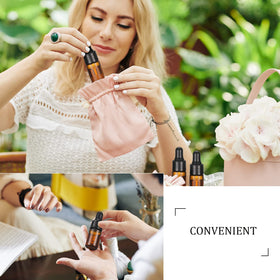 Nuogo mini amber bottle set for travel and samples