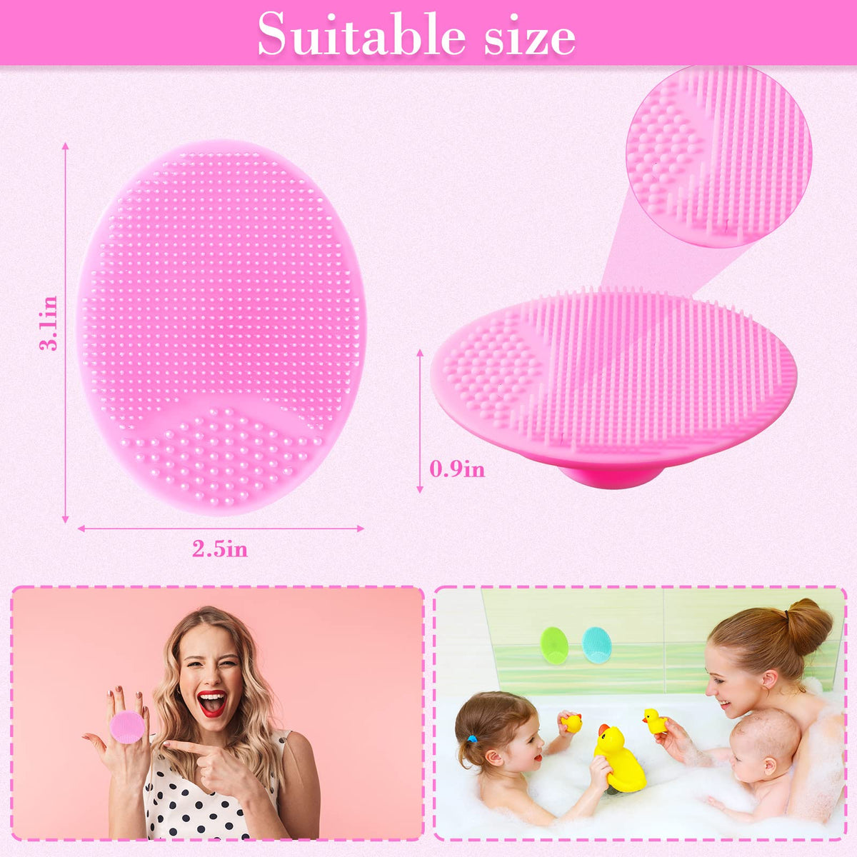 Nuogo silicone face scrubber offers gentle exfoliation for sensitive skin.