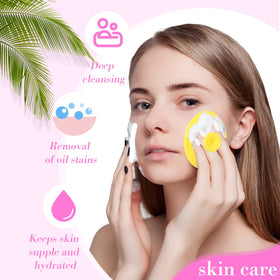 Nuogo silicone scrubber supports exfoliation and massage for smoother skin.