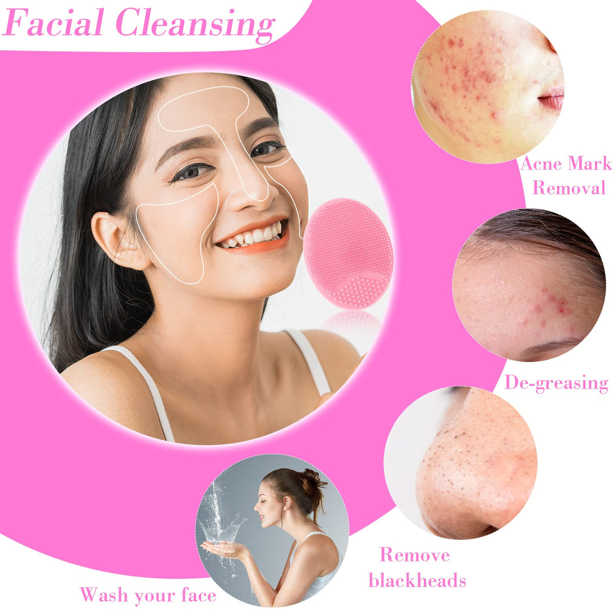 Nuogo compact scrubber is travel-friendly for cleansing on the go.