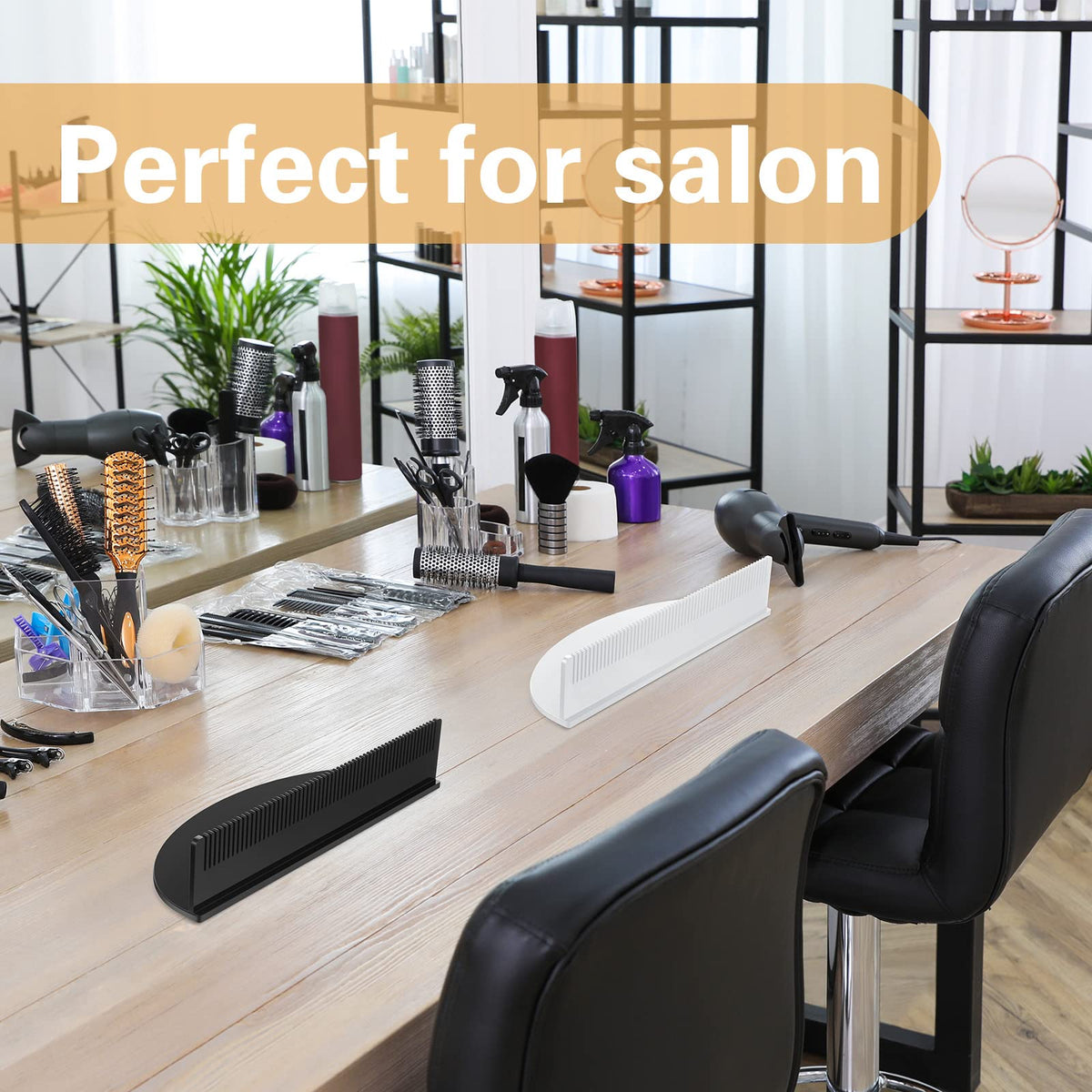 Nuogo two-pack acrylic holders for versatile daily use in styling rooms.