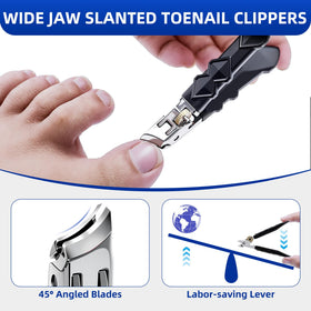 NURIUN wide-jaw thick toenail clippers tackling stubborn nails