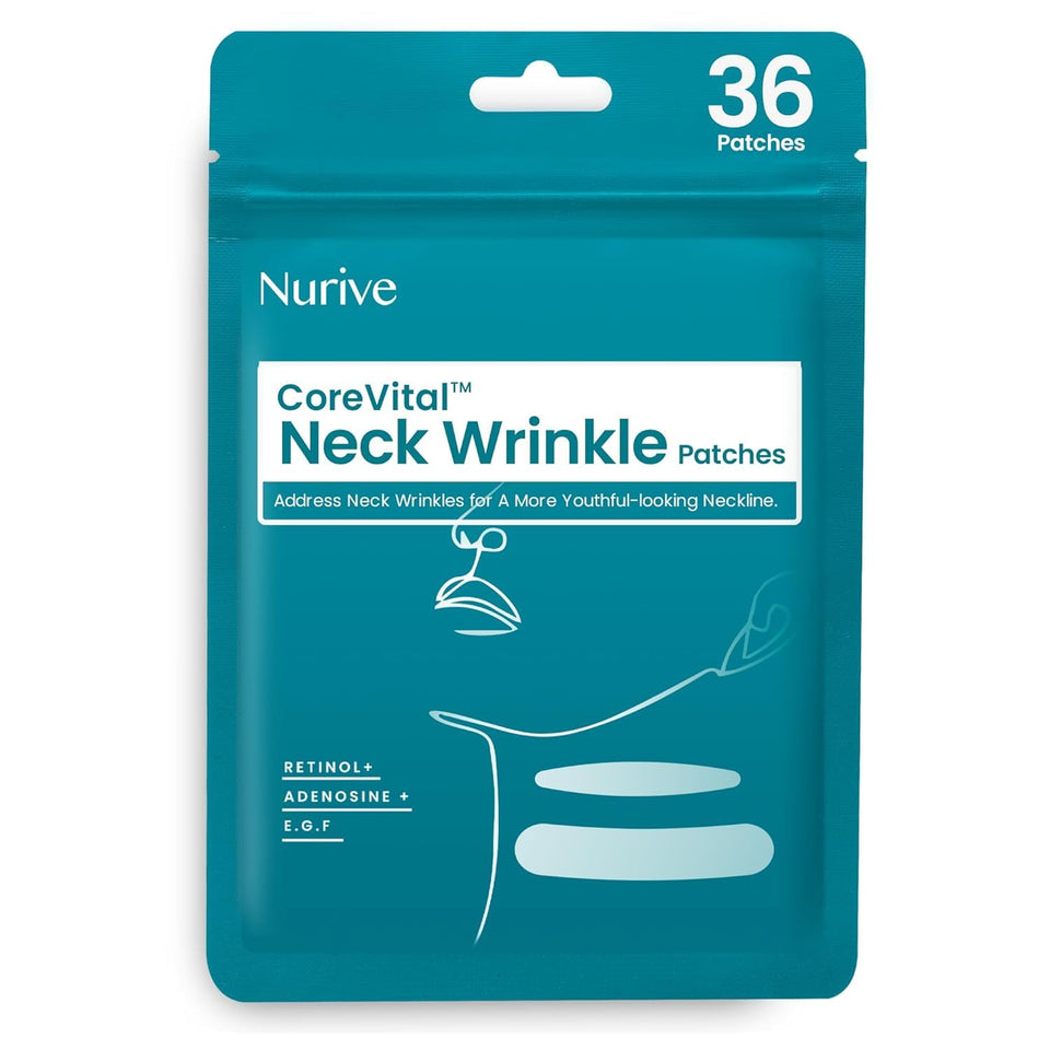 NURIVE Advanced Wrinkle Patches 60-count for overnight smoother skin and wrinkle minimization