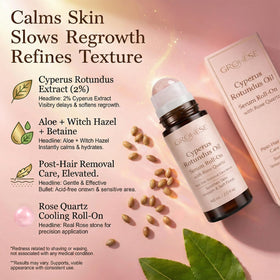 NUROOT lightweight serum ideal for legs, arms, underarms, and bikini areas.