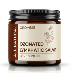 NUROOT ozonated lymphatic salve bottle for daily skin comfort and self-care routine.