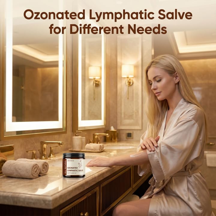 NUROOT spa-like moment applying salve for comfort after shower.
