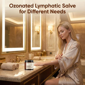NUROOT spa-like moment applying salve for comfort after shower.