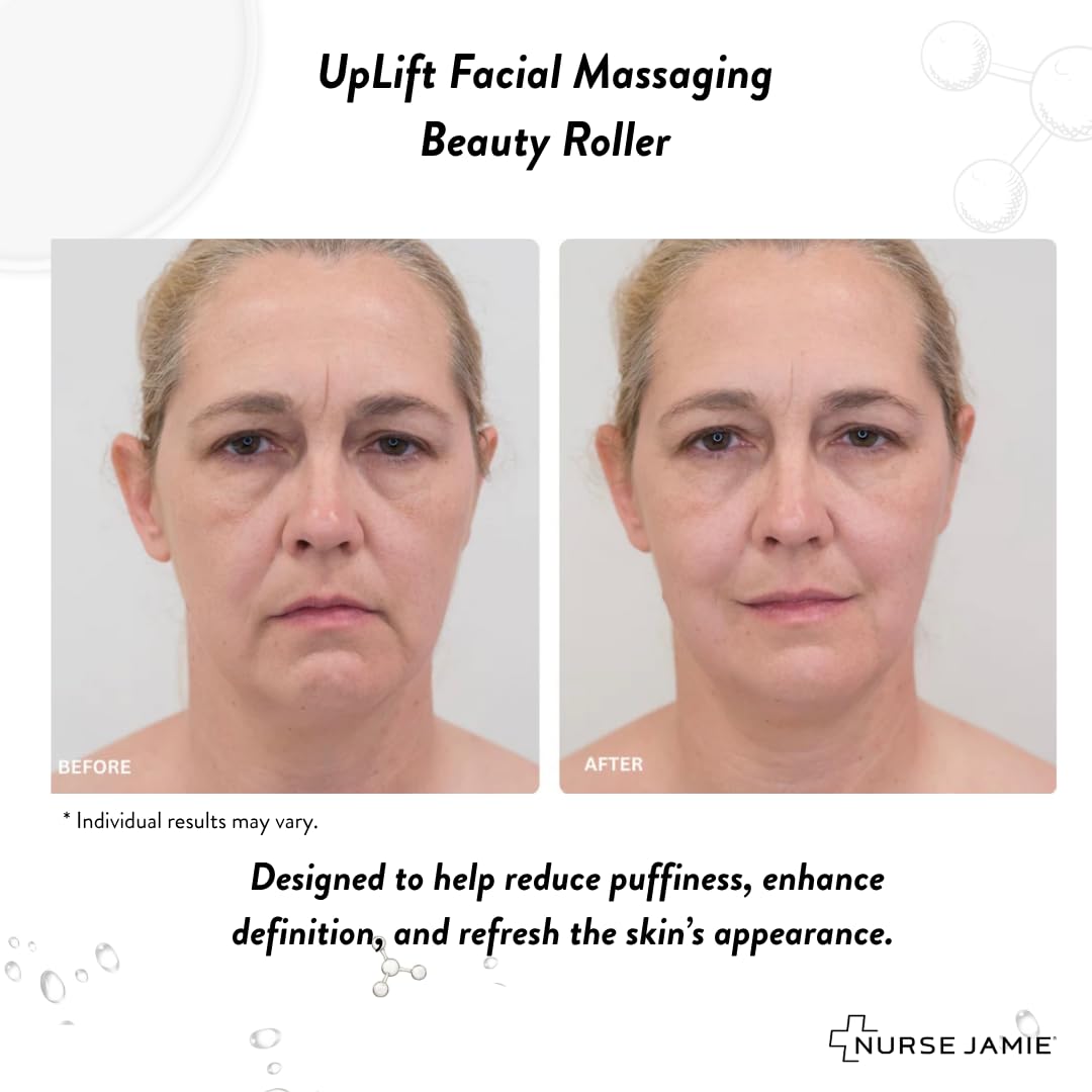 Nurse Jamie UpLift roller morning routine for quick glow