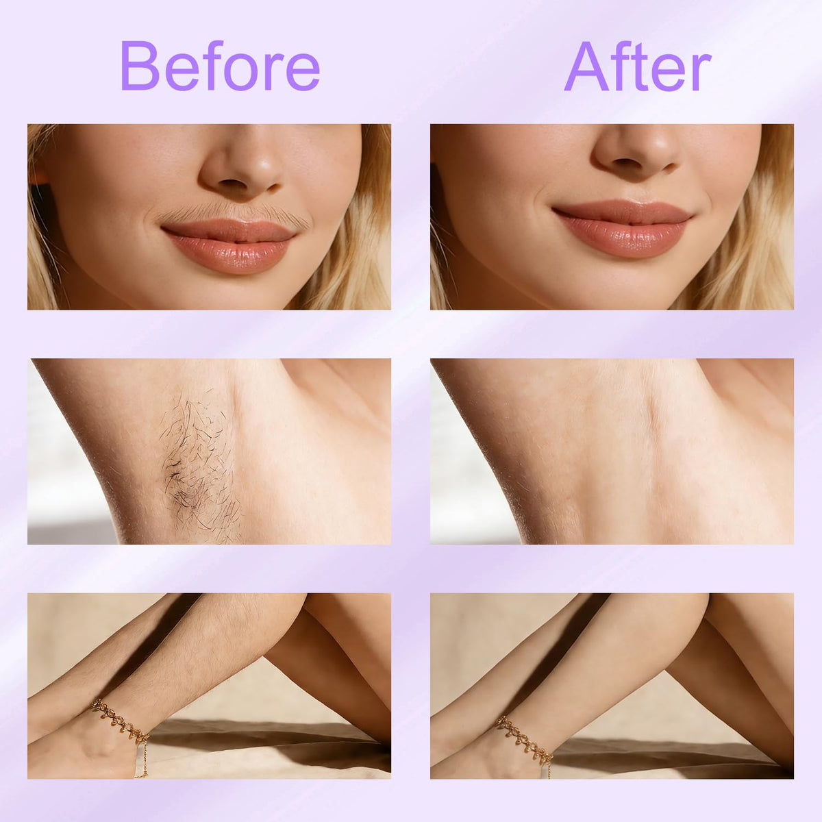 Light purple design with ergonomic grip for stylish daily grooming.