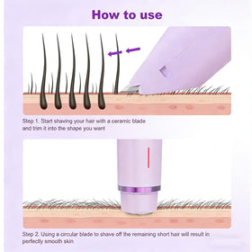 Low-noise operation for a comfortable, distraction-free shave.