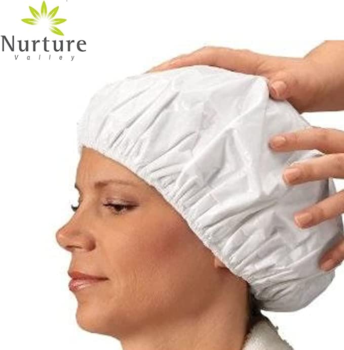 Nurture Valley disposable shampoo cap packed for travel readiness.