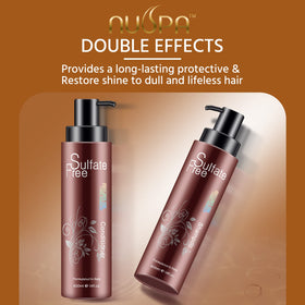 NUSPA moisturizing hair texture after wash shows soft, smooth feel