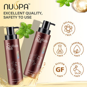NUSPA argan oil conditioner tube ready for daily hydration and UV protection