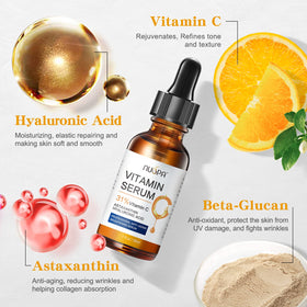 NUSPA Vitamin C Serum on skin promotes even tone and radiance