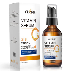 NUSPA Vitamin C Serum bottle shows brightening formula for the face