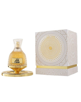 Nusuk Falak bottle, front view, warm gourmand fragrance for evenings.
