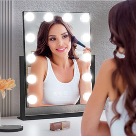NUSVAN vanity mirror with stable rubber pads prevents slips.