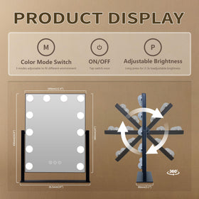 NUSVAN compact design mirror fits small spaces and travel readiness.