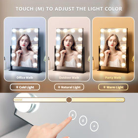 NUSVAN detachable 10X magnifying mirror for detailed eye makeup and mascara.