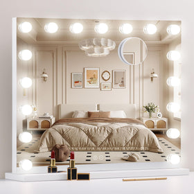 NUSVAN vanity mirror with lights ideal for precise makeup application.