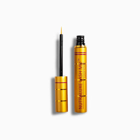 Nutra Luxe Md lash enhancer bottle pour shows easy daily application for healthier-looking lashes