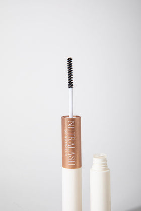 NutraLash lashes and brows scene suggesting fuller appearance.