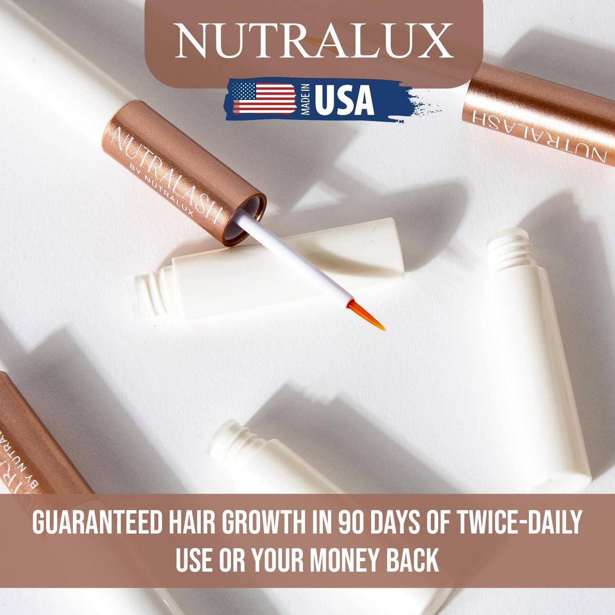 NutraLash sensitive eyes icon signaling gentle, non-irritating care.