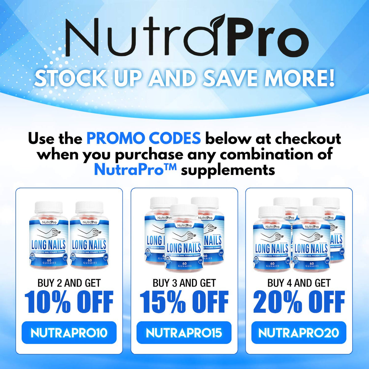 NutraPro gummies arranged on a counter signal easy daily use